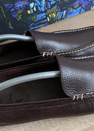 Шкіряні мокасини ralph lauren leather оригінал лофери polo