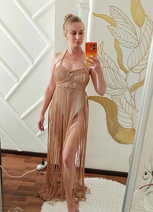 Сукня макраме в стилі boho