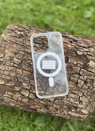 Прозорий чохол з magsafe для iphone 13 pro