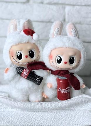М’яка іграшка-сюрприз лабубу/іграшка-брелок the monsters labubu pop mart coca-cola edition