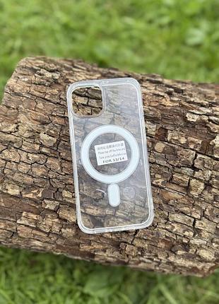 Прозорий чохол з magsafe для iphone 13 / 14