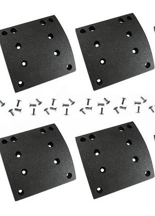 Накладки тормозные tissen 553649 mb actros/sk/mk, man tga 412*183mm 6+2