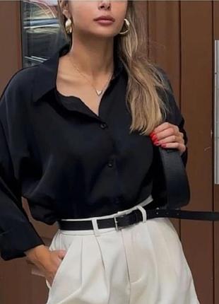 Рубашка zara под атлас s