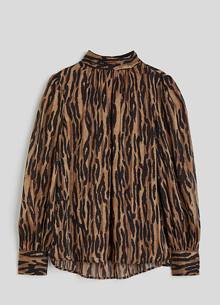 Легкая блуза h&amp;m с анималистическим принтом