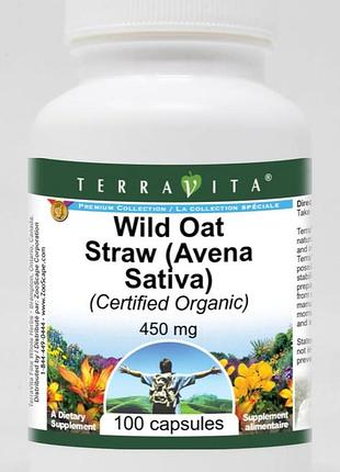 Солома дикого овса (avena sativa)  - 450 мг 100 капсул. terravita