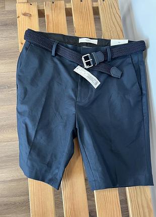 Чоловічі класичні шорти котонові сині шорти 34 корок і святкові шорти