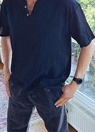 Сорочка льон жатий