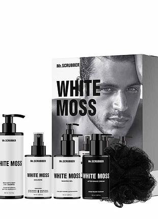 Парфумований набір косметики для чоловіків. white moss perfumed men’s essentials set mr.scrubber