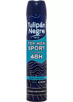 Дезодорант-антиперспирант для мужчин tulipan negro for men sport 200 мл