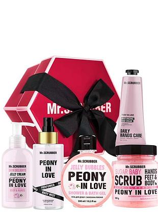 Подарунковий набір grand peony love mr.scrubber