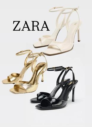 Босоніжки на підборах zara