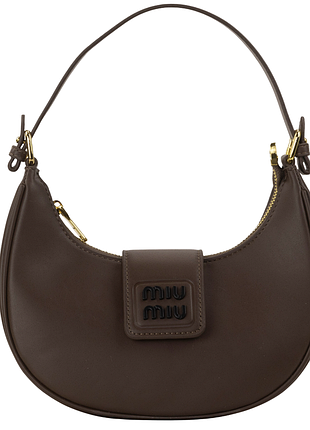 Жіноча сумка кросбоді з натуральної шкіри hobo bag brown | premium якість