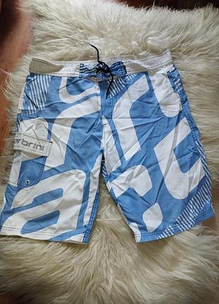 Шорты мужские плавки бермуды карманы принт рисунок надпись