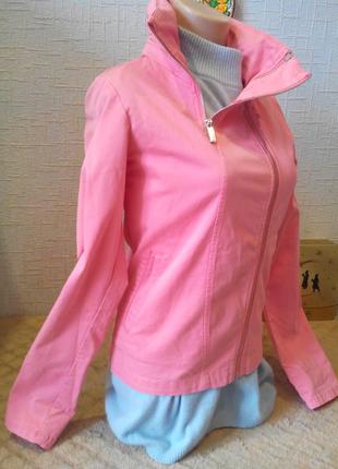 Розовая ветровка женский жакет куртка bershka розовая4 фото