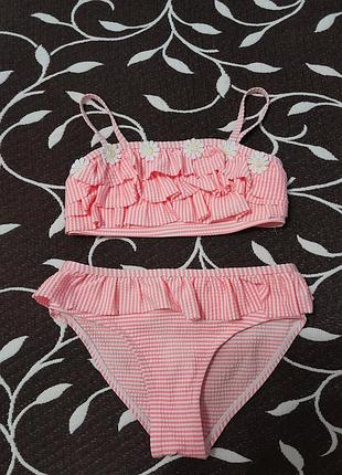 Купальник раздельный на девочку 4-5 лет, фирмы primark