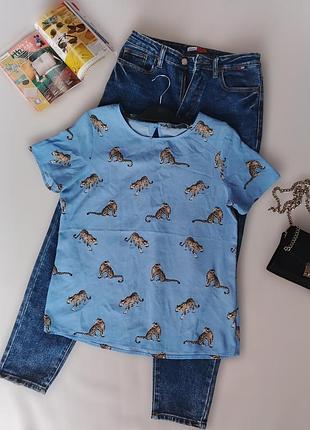 Блузка футболка с тиграми