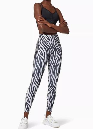 Лосини для спорту nike nike zebra жіночі спортивні-компресійні лосіни 7/8