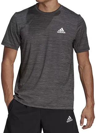 Спортивна футболка adidas aeroready training gray t-shirt