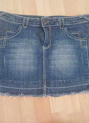 Джинсовая мини юбка morgan 38-40