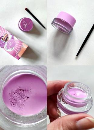 Гелевая подводка розовая для глаз тени гелевые яркие разовые eyeliner gel rose яркая розовые боди-арт