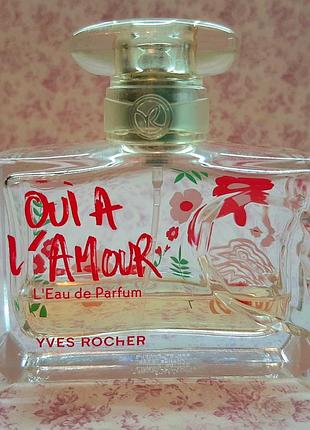 Парфюм вода oui à l'amour yves roshe, 50 ml ив роше туал духи цвет ангелика лимит