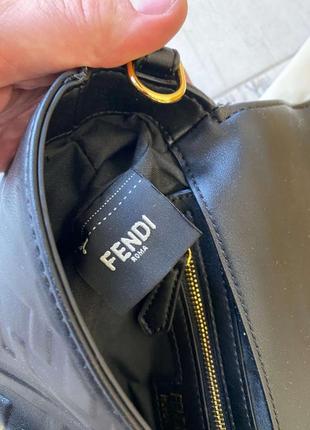 Сумка fendi baguette ff black nappa8 фото