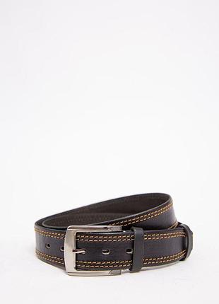 Кожаный черный ремень, классического стиля, 196r40y1w2
