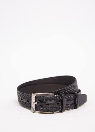 Черный мужской ремень, с классической пряжкой, 196r35u1w79