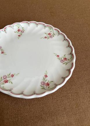 🌸 вінтажна десертна тарілочка wedgwood “pink garland” 🌸