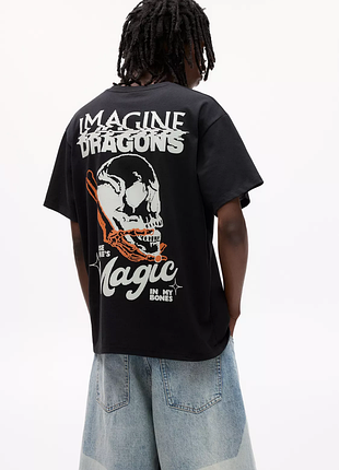 Мужская футболка imagine dragons pull&bear