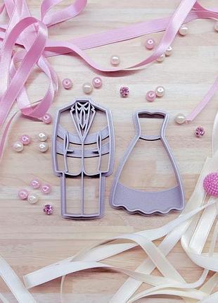 Весілля - наречений і наречена формочка для печива