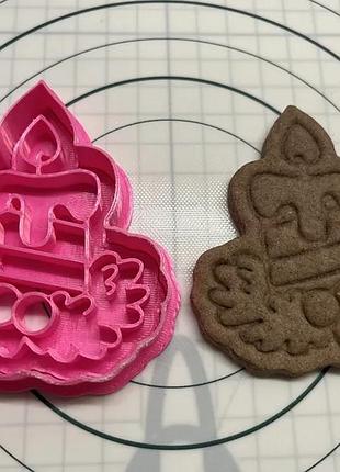 Формочка для печива різдвяна свічка