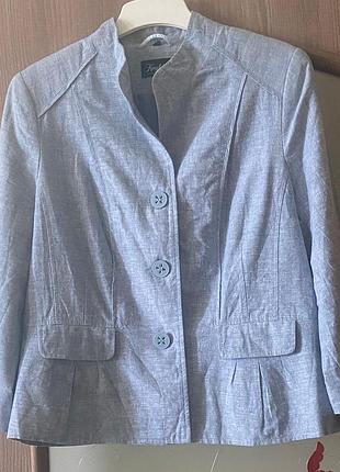 Красивий жіночий піджак жакет льон/коттон