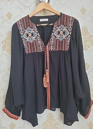 Блуза вишиванка indigo