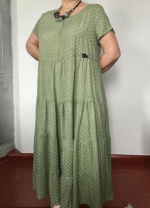 Сукня зелена бавовна