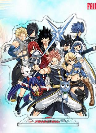 Прозрачная акриловая аниме фигурка fairy tail anime хвост феи статуэтка фейри тейл нацу люси манга
