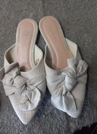 Модные шлепанцы босоножки с узким носком, 38 размер, papaya.