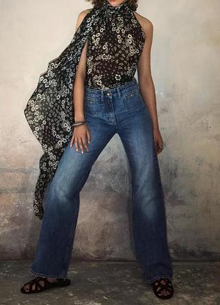 Джинсы kate moss x zara wide-leg со средней посадкой