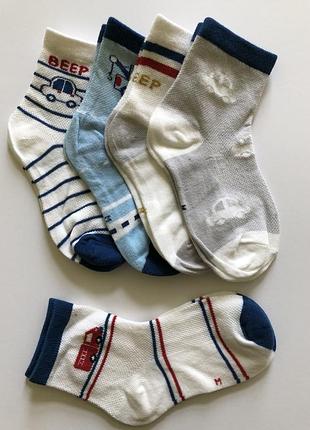 1-56 комплект 5 пар носков для мальчика детские носки