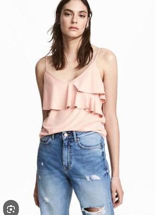 Майка  топ з рюшами