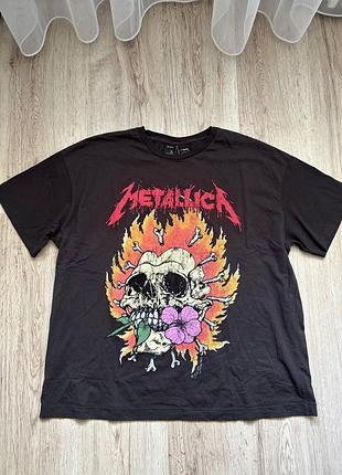 Футболка мерч metallica оригінал оверсайз