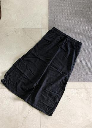 Довга спідниця льон лляна льону юбка длинная льняная лён льна миди міді