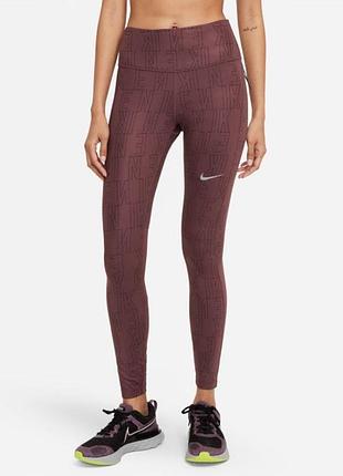 Спортивні легінси з принтами nike dry fit