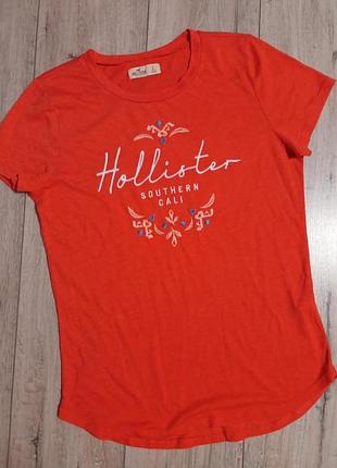 Жіноча брендова футболка, розмір l , бренду hollister.