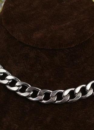Ланцюг xuping jewelry круглий панцирний 60 см 10 мм сріблястий