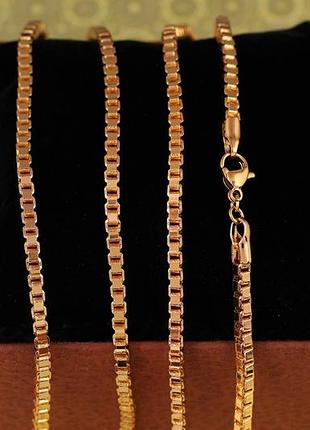 Цепь xuping jewelry веницианка 45 см 3 мм золотистая