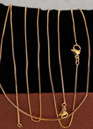Цепь xuping jewelry веницианка 35 см 0.8 мм золотистая