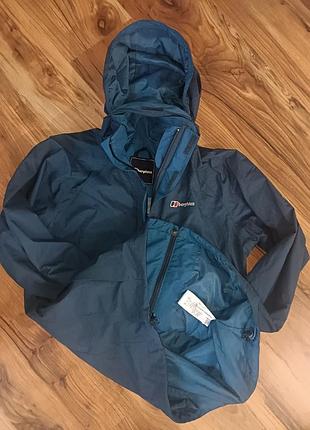 Оригинальная водоотталкивающая мембранная куртка berghaus aqua 2, размера 14(l-xl) состояние новой, унисекс
