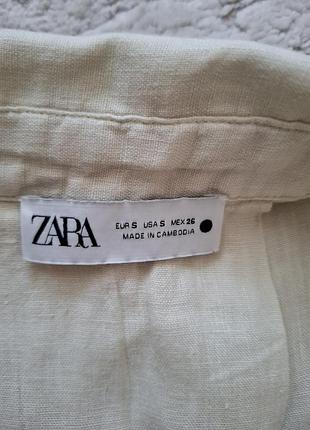 Стильная рубашка из льна zara10 фото