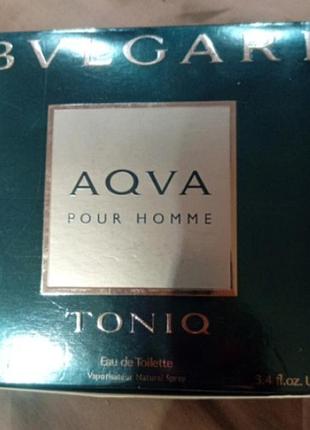 Классика bvlgari aqua tonic pourнаполнение 85%  homme 100ml, просто не товарный вид в224